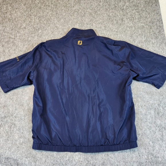 FootJoy DRYJOS Jackey Golf Pullover L Blue Sony Open Hawaii Jacket Pocket Zip - Picture 9 of 12